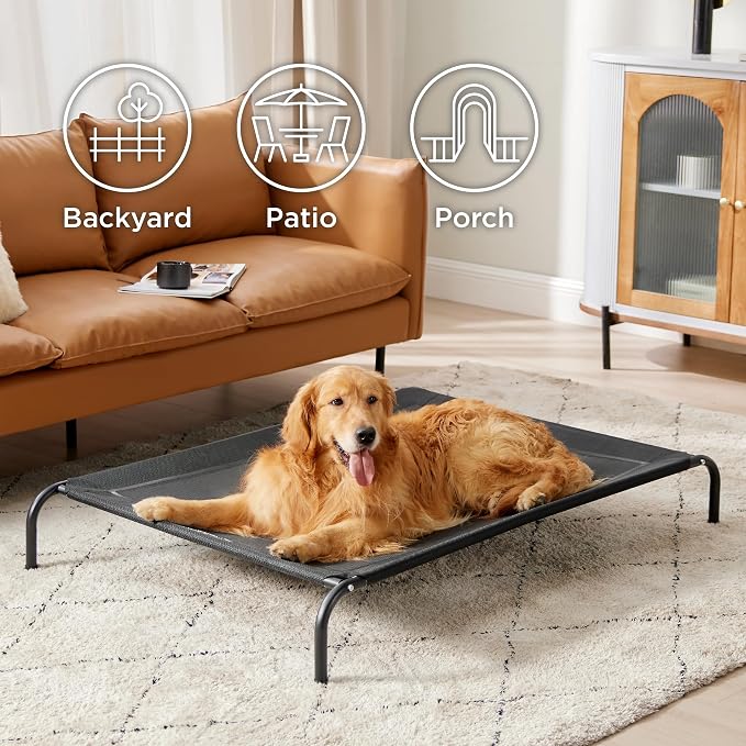 Bedsure Outdoor Elevated XL Dog Bed, Portable Indoor & Outdoor Cooling Raised - Image 3