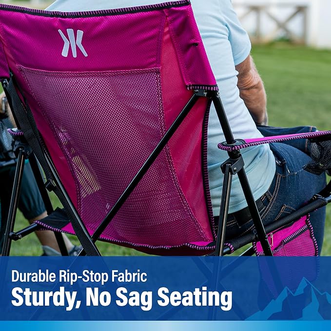 Kijaro Foldable Camping Chair, Vik Black - Image 13