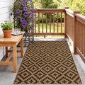 SAND MINE Reversible Mats, Plastic Straw Rug, Modern Area Rug, Large Floor Mat by SANDMIND