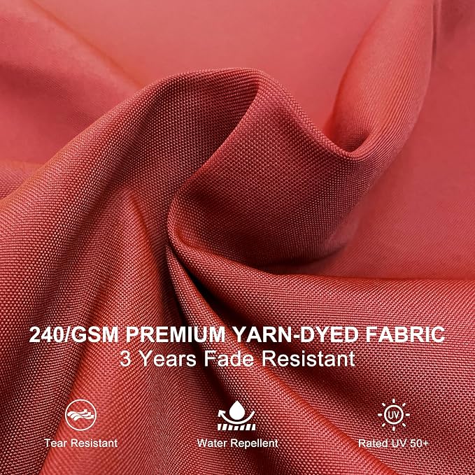 PURPLE LEAF 10ft Patio Umbrella Outdoor Square Umbrella Large Cantilever - Image 4