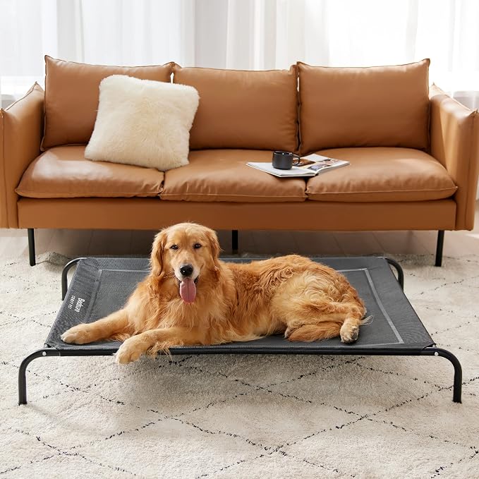 Bedsure Outdoor Elevated XL Dog Bed, Portable Indoor & Outdoor Cooling Raised - Image 7