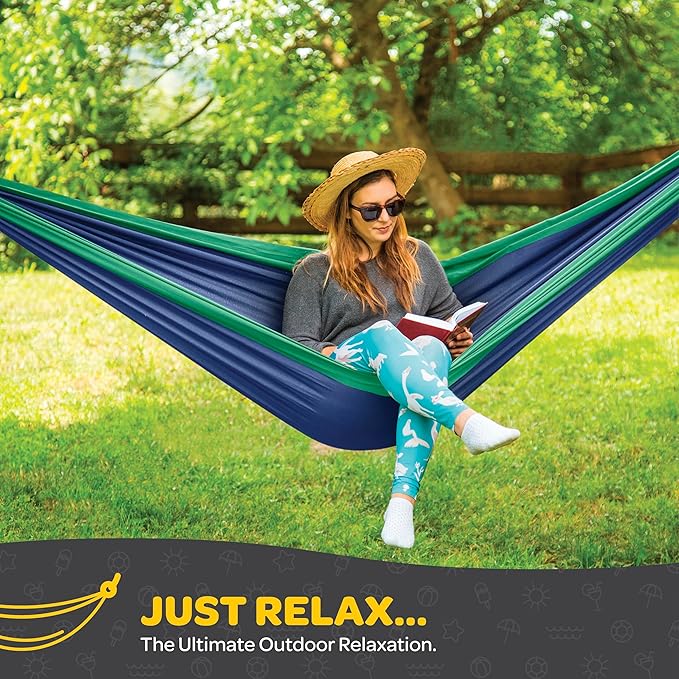 Durable Hammock 400 lb Capacity, Nylon Camping Hammock Chair - Image 2