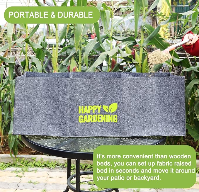 Fabric Grow Bags, Fabric Plant Pots Planter Indoor Outdoor, 3 sq. ft. - Image 5