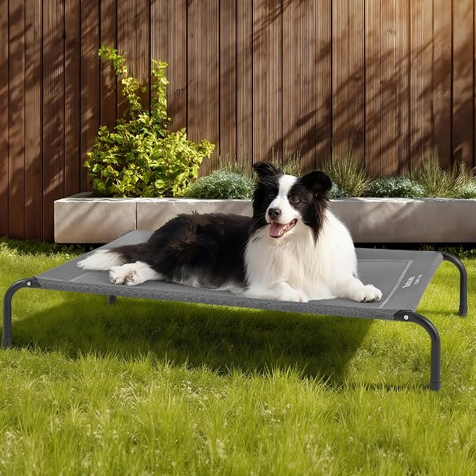 Bedsure Outdoor Elevated Dog Bed Large Sized Dog, Portable Indoor & Outdoor - Image 9