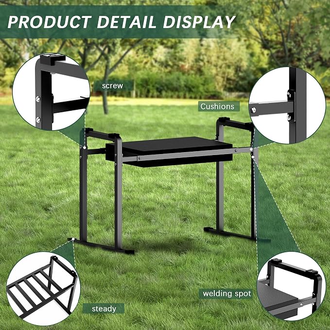 FLINTER Garden Kneelers Seat, Stable and Save Tip-Resistant Design 10.2" Wider - Image 5