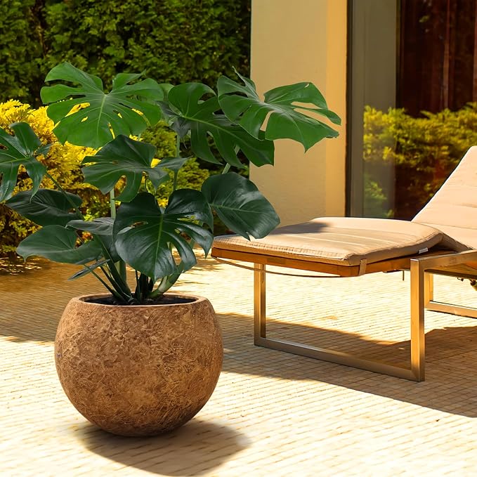 17 H x 21" Dia Round Fiberstone Planter - Image 5