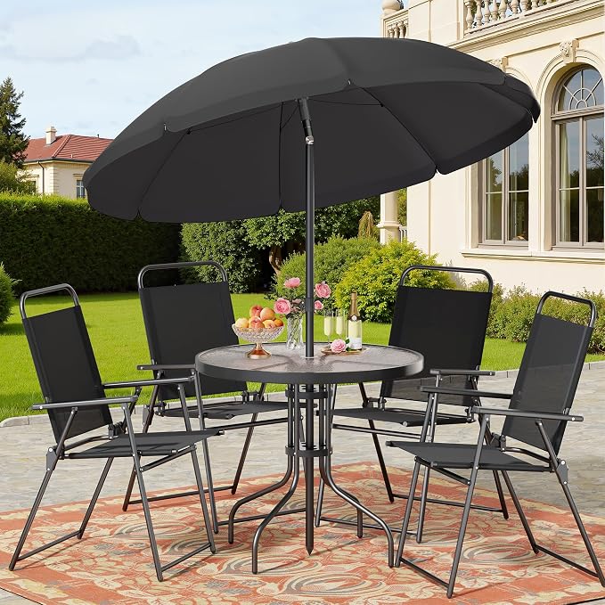 Shintenchi 6 Piece Patio Dining Set - Image 2