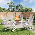 GarveeLife Poly Lumber Rocking Chair Outdoor Set of 6 by GarveeLife