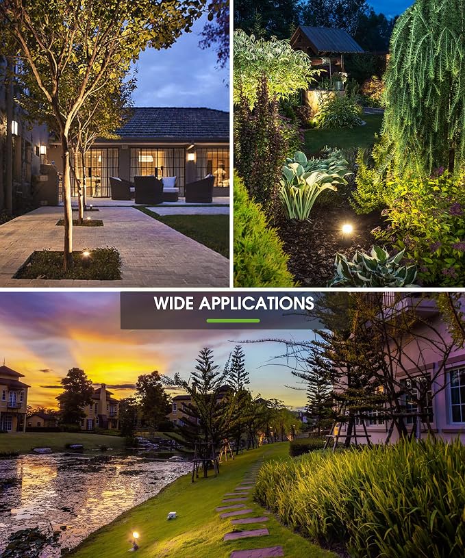L LOHAS LED Outdoor Landscape Lighting, Auto On/Off 3000K Low Voltage Landscape - Image 8