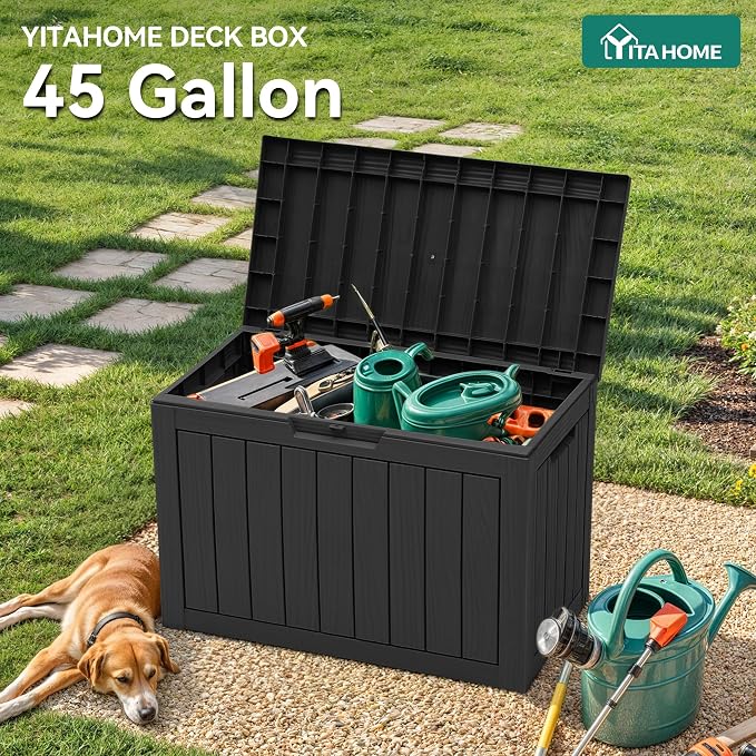 YITAHOME 45 Gallon Deck Box, Outdoor Storage Box - Image 3