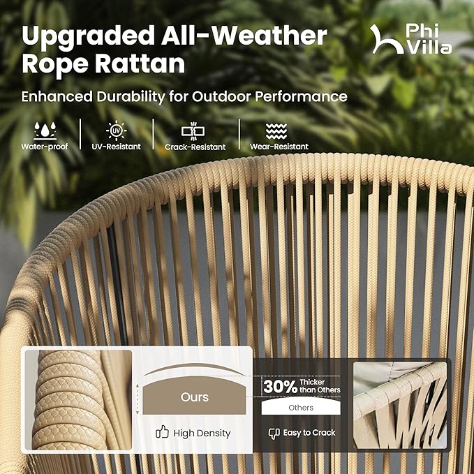 PHI VILLA 9 Pieces Outdoor Dining Set - Image 3