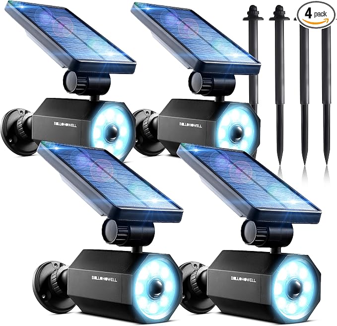 Bell+Howell Bionic Spotlight Motion Solar Spot Lights Outdoor Waterproof by BellHowell