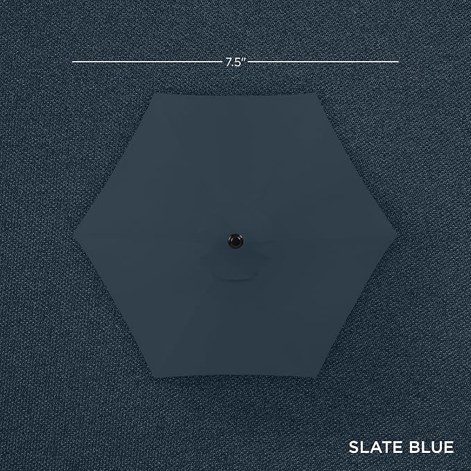 Best Choice Products 7.5ft Heavy-Duty Round Outdoor Market Table Patio Umbrella - Image 4
