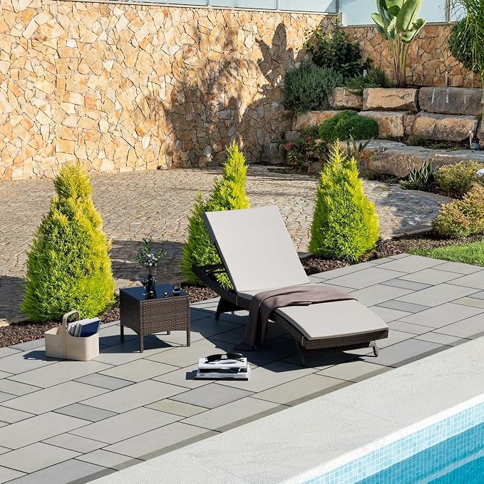Pamapic Patio Chaise Lounge Set 2 Pieces，Patio Lounge Chair - Image 4