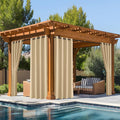 NICETOWN Fade Resistant Outdoor Curtains 2 Panels, Lightfastness Grade 4 by NICETOWN