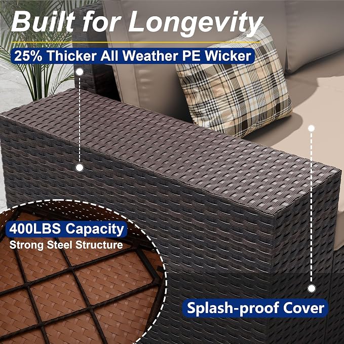 10 Pieces Patio Furniture Set - Image 7