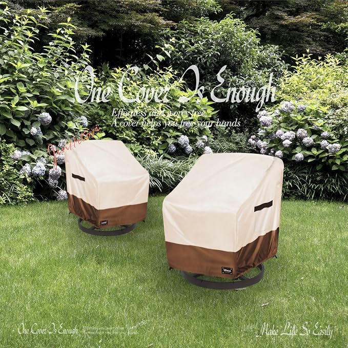 JinHrtoyi Outdoor Chair Covers 2 Pack, 30Wx34Dx38H inches Patio Chair Cover - Image 9
