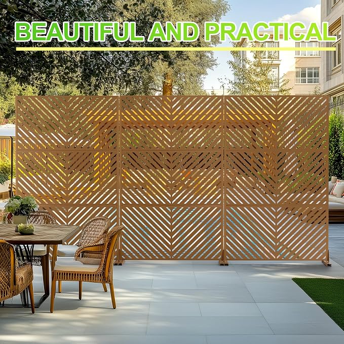 Outdoor Privacy Screen, Freestanding Privacy Fence Panels - Image 3