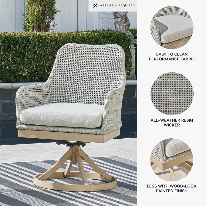 Signature Design by Ashley Seton Creek Cottage Nuvella Weather Resistant Fabric - Image 4
