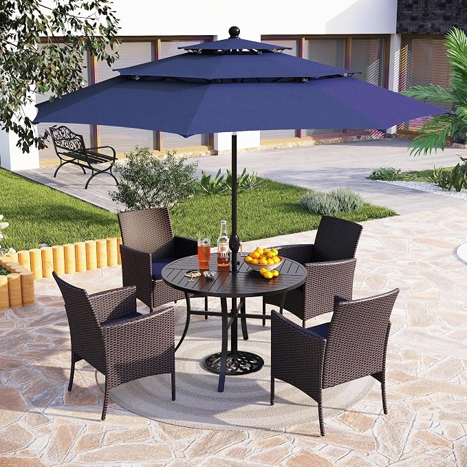 PHI VILLA 5 Piece Outdoor Dining Set - Image 6