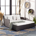 Safavieh PAT7500A Outdoor Collection Cadeo Black and White Cushion Daybed by SAFAVIEH