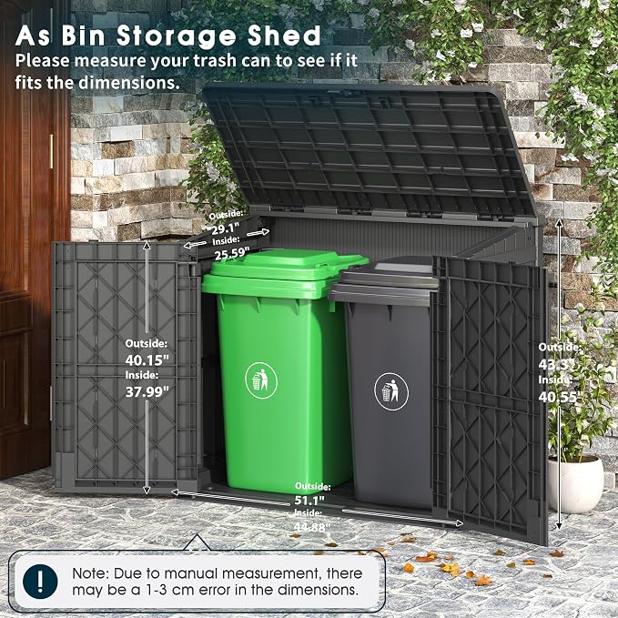 LHBcraft Outdoor Storage Cabinet 36 Cu Ft - Image 4