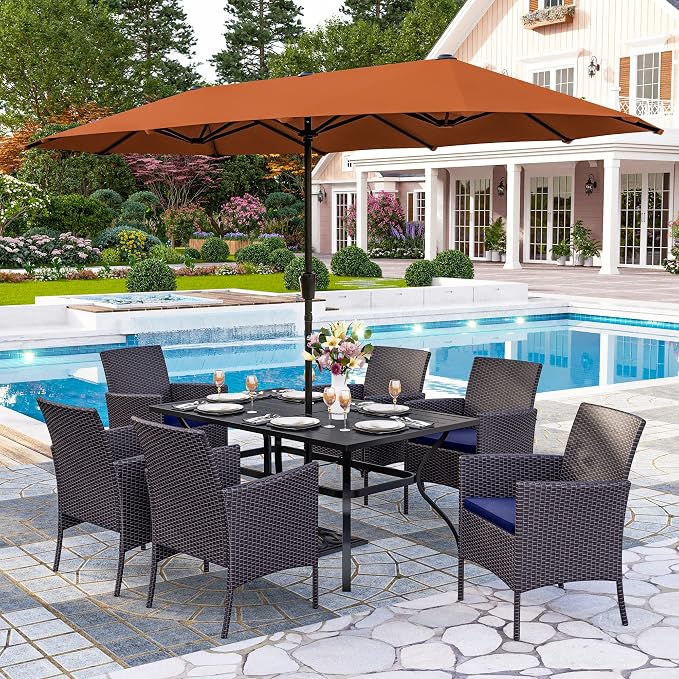 PHI VILLA 7 Piece Outdoor Dining Set - Image 6