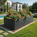 YITAHOME 96x48x24 in Galvanized Raised Garden Bed Kit, Large Metal Planter Box by YITAHOME