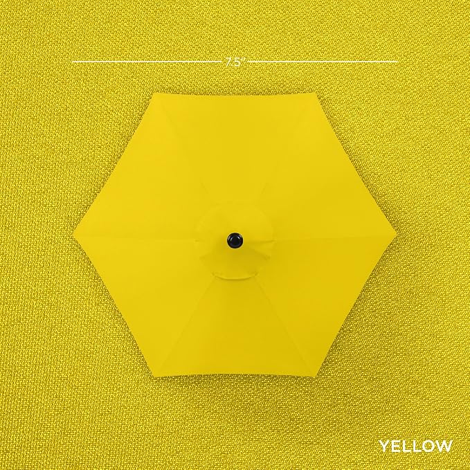 Best Choice Products 7.5ft Heavy-Duty Round Outdoor Market Table Patio Umbrella - Image 4