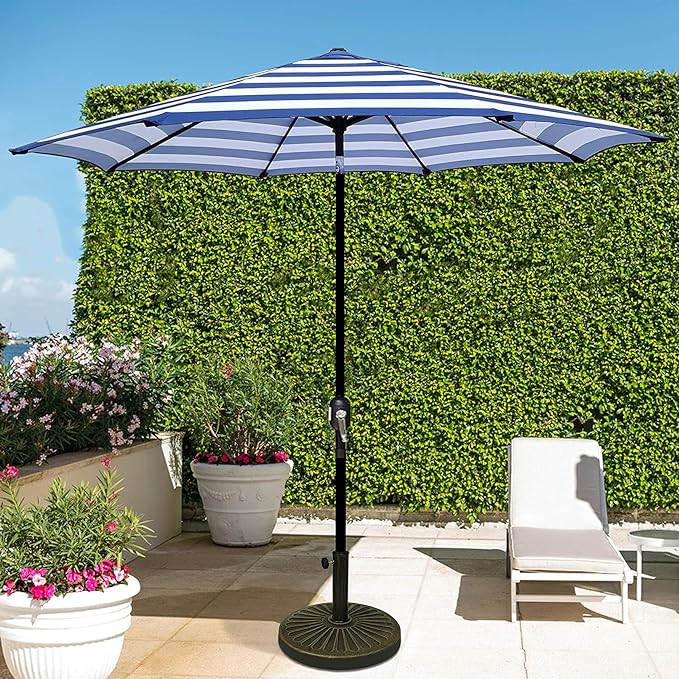 Blissun 9' Outdoor Patio Umbrella, Outdoor Table Umbrella, Yard Umbrella - Image 6