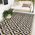 SAND MINE Waterproof Outdoor Rug 5x8 ft, Plastic Reversible Rug, Modern Area Rug by SANDMIND