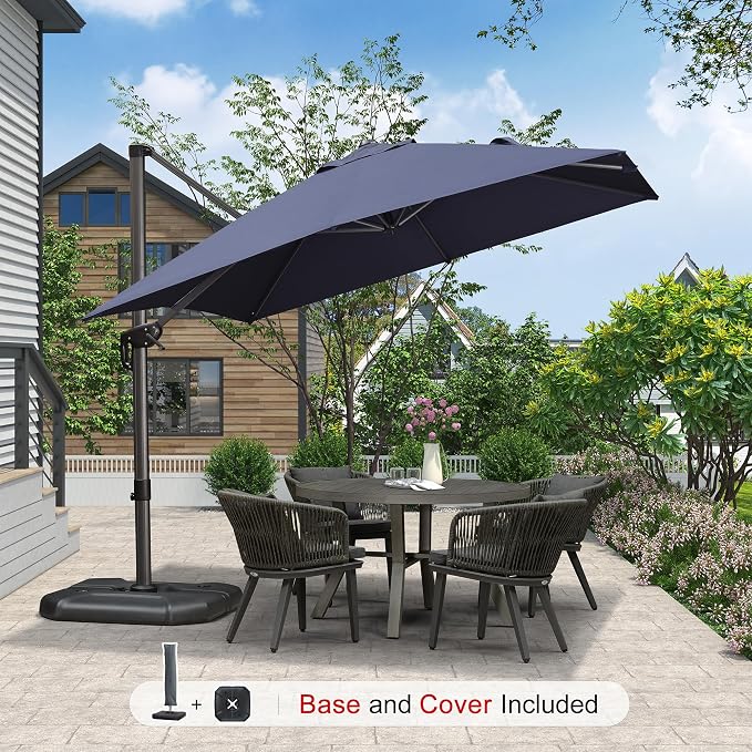 PURPLE LEAF 9'×9' Patio Umbrella - Image 2