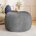 Round Pouf Ottoman Foot Rest, 29 X 18Inch Floor Poufs Footstool, A Round Modern by Gericco