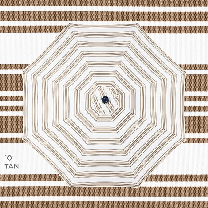 Best Choice Products 10ft Solar Polyester LED Lighted Patio Umbrella w/Tilt - Image 4