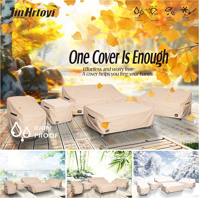 JinHrtoyi Outdoor Chair Covers 2 Pack, 27Wx32Dx36H inches Patio Chair Cover - Image 8