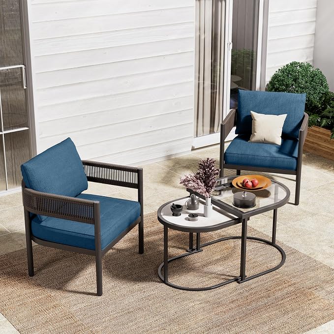 Grand patio 4-Piece Outdoor Conversation Set by GrandPatio