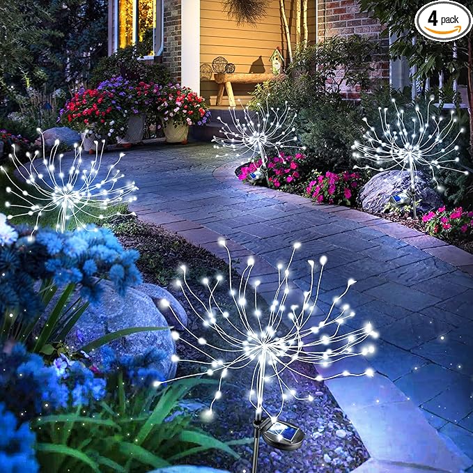 Anordsem Solar Garden Lights Outdoor: Bendable Copper Wire by Anordsem