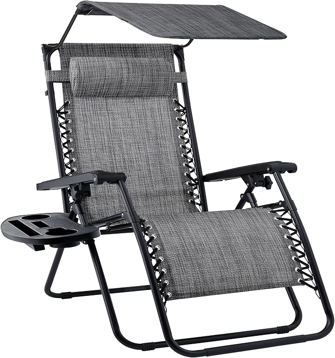 Best Choice Products Folding Zero Gravity Outdoor Recliner Patio Lounge Chair by BestChoiceProducts
