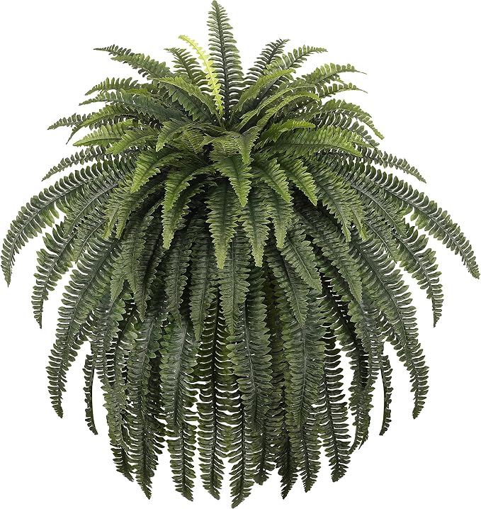 68" Artificial Ferns for Outdoor, UV Resistant Giant Faux Boston Fern Bush by ForestPrince