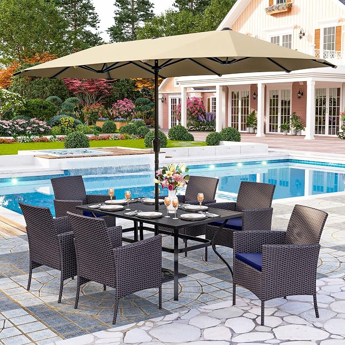 PHI VILLA 7 Piece Outdoor Dining Set - Image 6