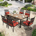PHI VILLA 7 Pieces Outdoor Dining Set by PHIVILLAThepioneerofcomfortablehouseholdsupplies