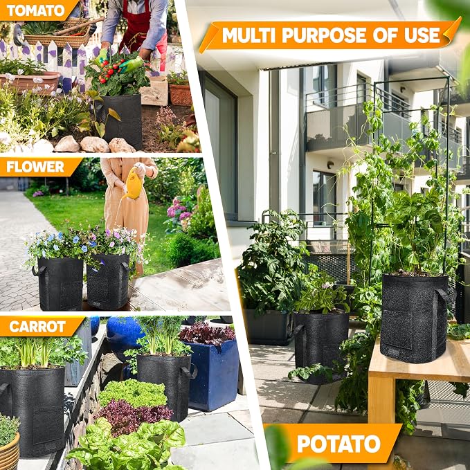 4Pcs 15 Gallon Potato Grow Bags - Image 7