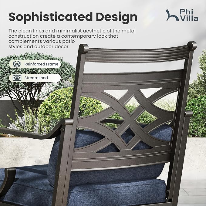 PHI VILLA 9 Pieces Outdoor Dining Set - Image 4