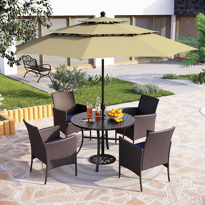 PHI VILLA 5 Piece Outdoor Dining Set - Image 6