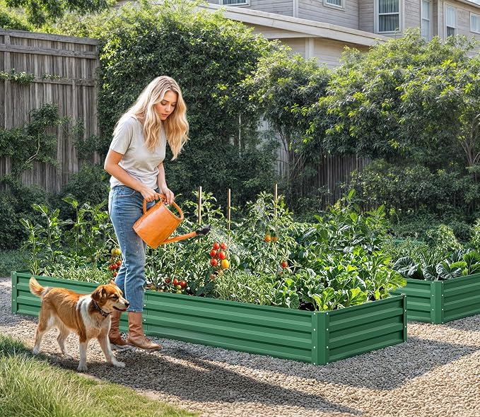 YITAHOME 72x36x12 in 2pcs Galvanized Raised Garden Bed Kit, Large Metal Planter - Image 3