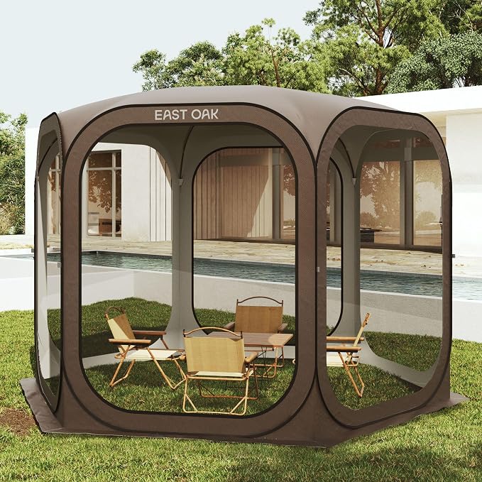 East Oak Screen House Tent Pop-Up, Portable Screen Room Canopy Instant Screen by EASTOAK