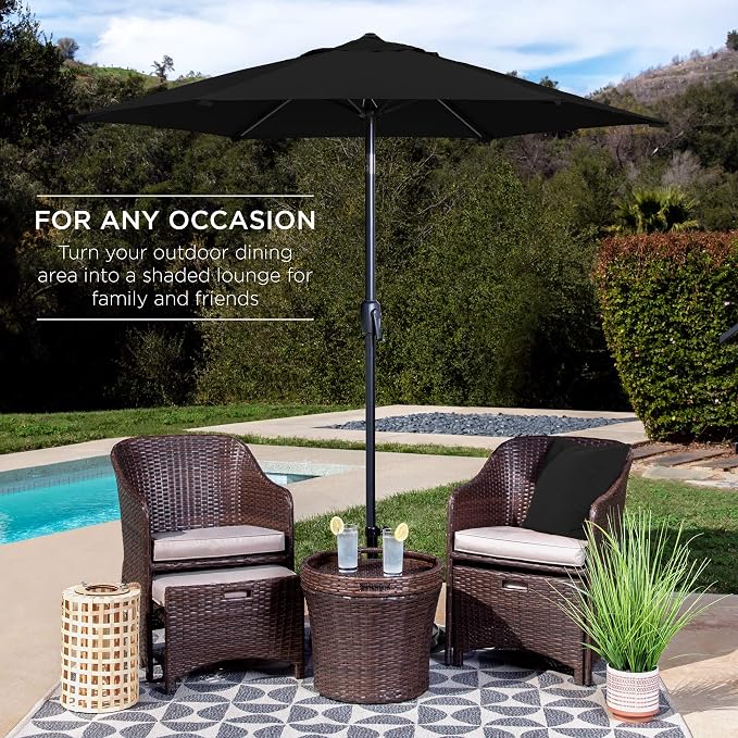 Best Choice Products 7.5ft Heavy-Duty Round Outdoor Market Table Patio Umbrella - Image 3