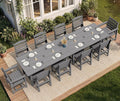 SERWALL Patio Dining Sets for 10 Person, HDPE Dining Set by SERWALL