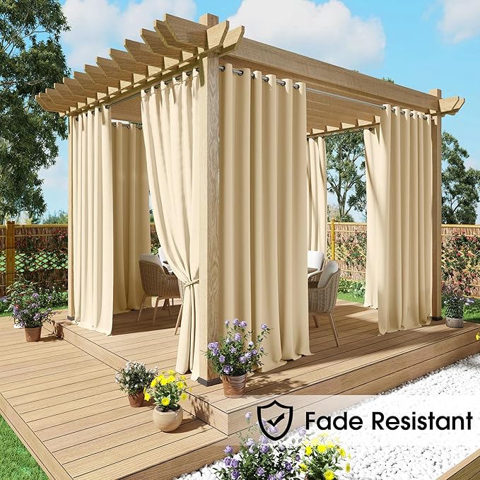 NICETOWN Fade Resistant Outdoor Curtains - Image 3