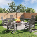 HDPE Rocking Chair Outdoor Set of 6 by Garvee